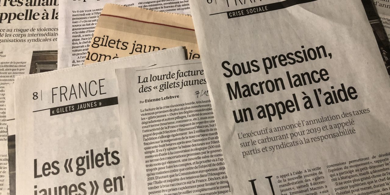Gilets jaunes : désenchantement des Français, désillusion des élites