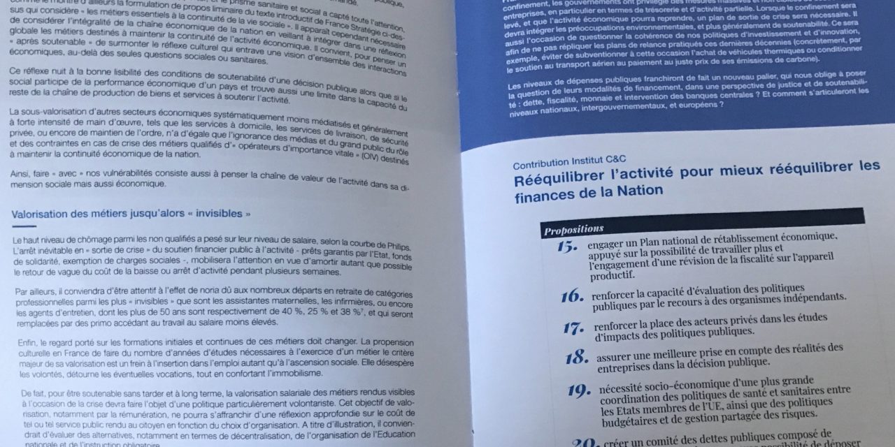 Post-Covid-19 : l’Institut Chiffres & Citoyenneté transmet 27 propositions à France Stratégie