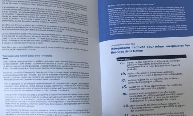Post-Covid-19 : l’Institut Chiffres & Citoyenneté transmet 27 propositions à France Stratégie